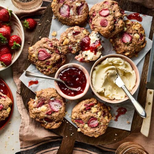 Aardbeien scones miljuschka