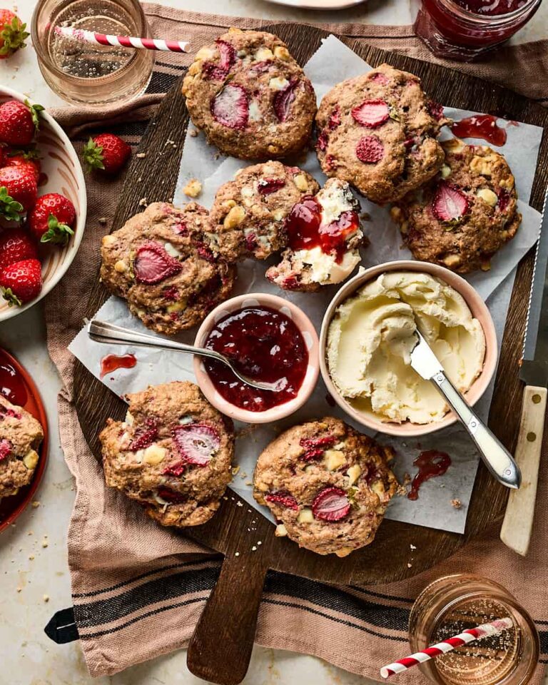 Aardbeien scones miljuschka
