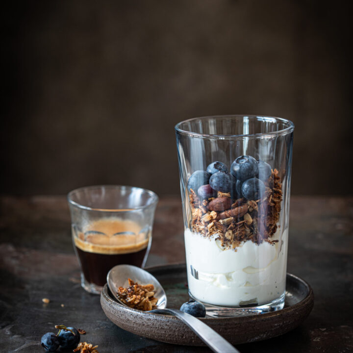 granola met espresso