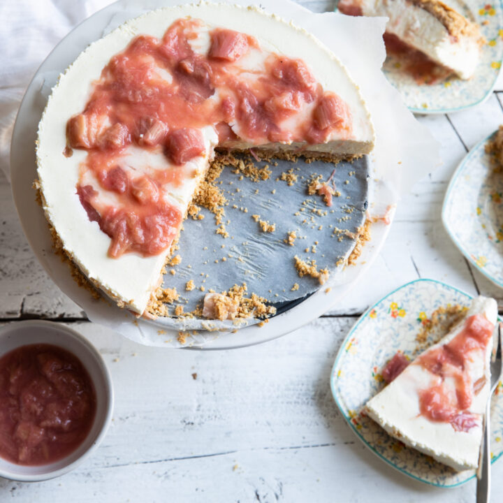 Rabarber cheesecake