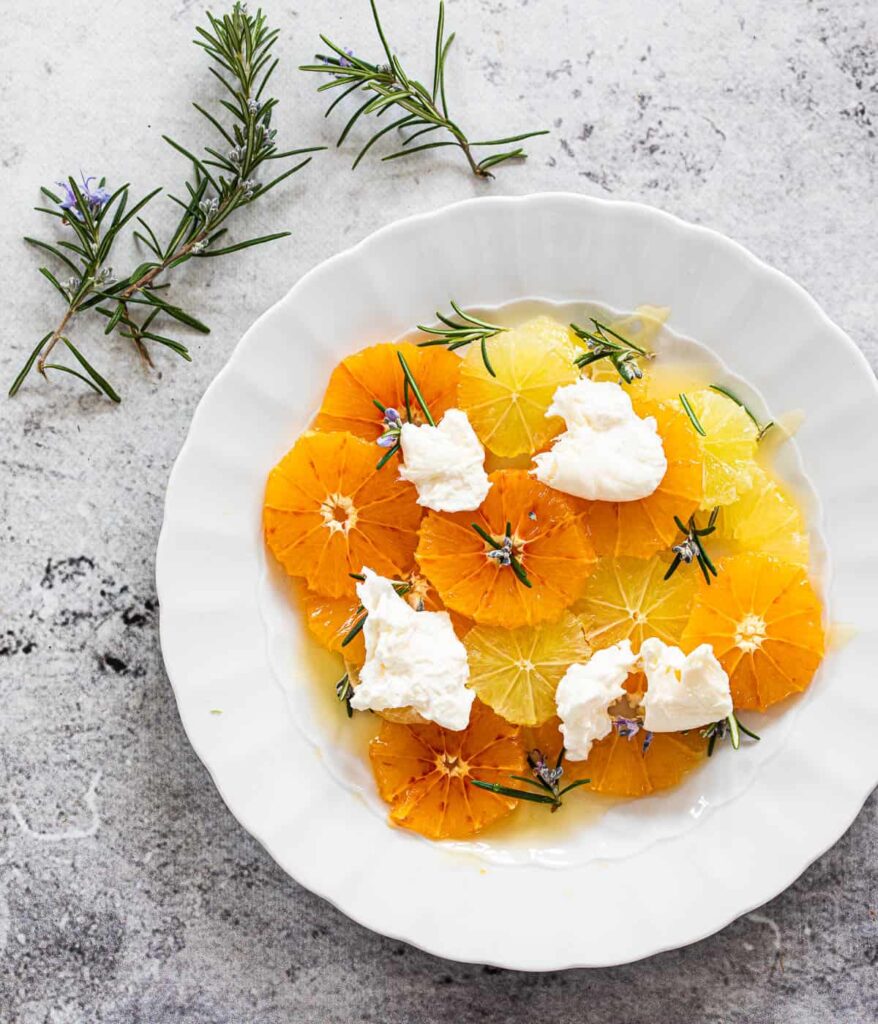 Citrussalade met burrata
