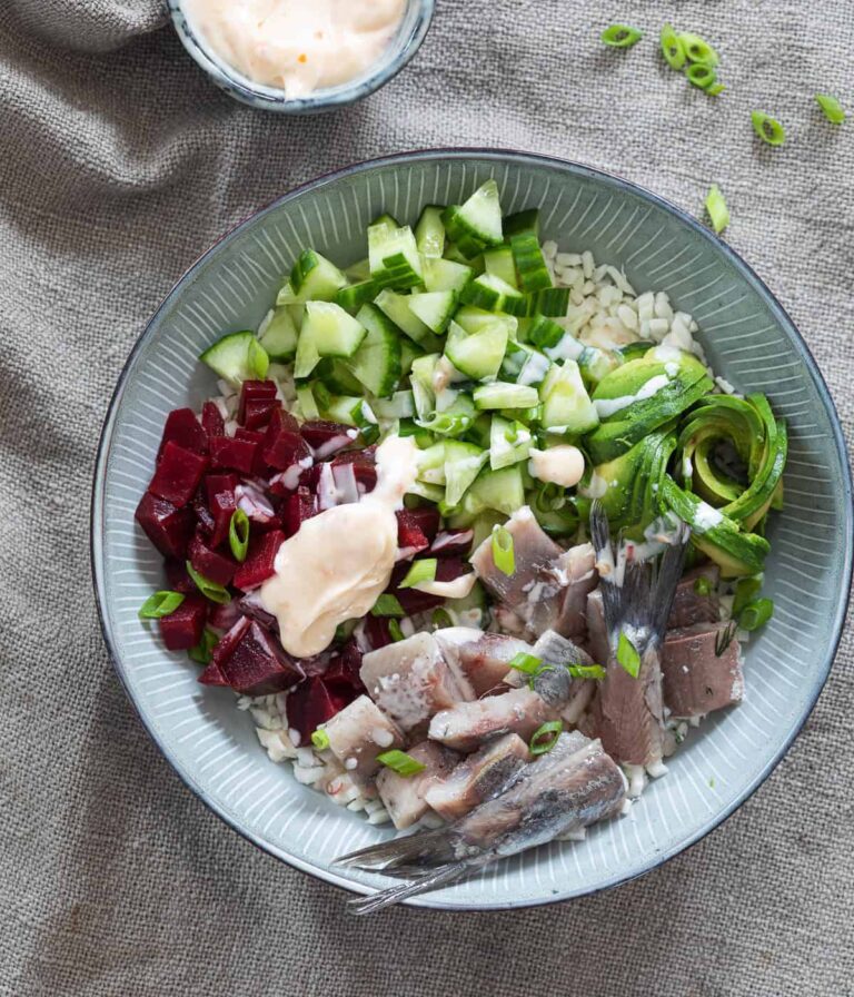 Poke bowl met haring