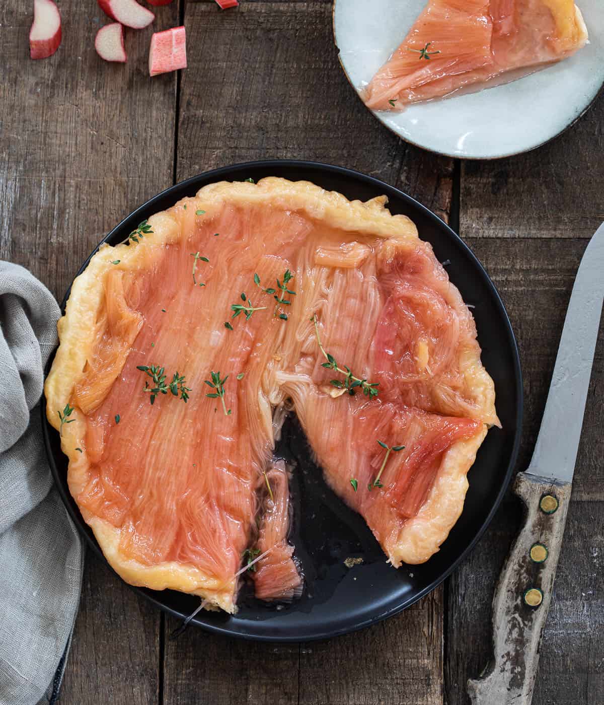 Rabarber tarte tatin