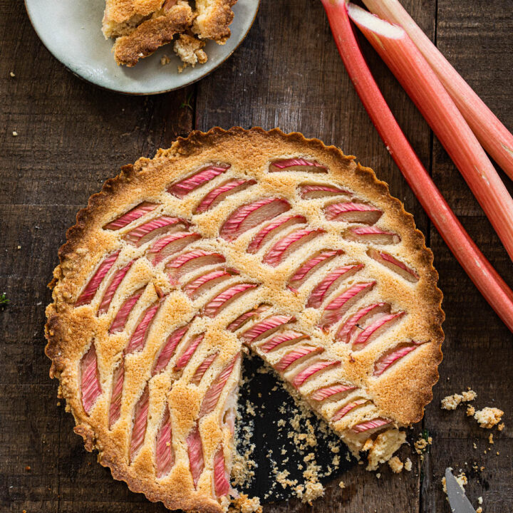 Glutenvrij rabarbertaartje