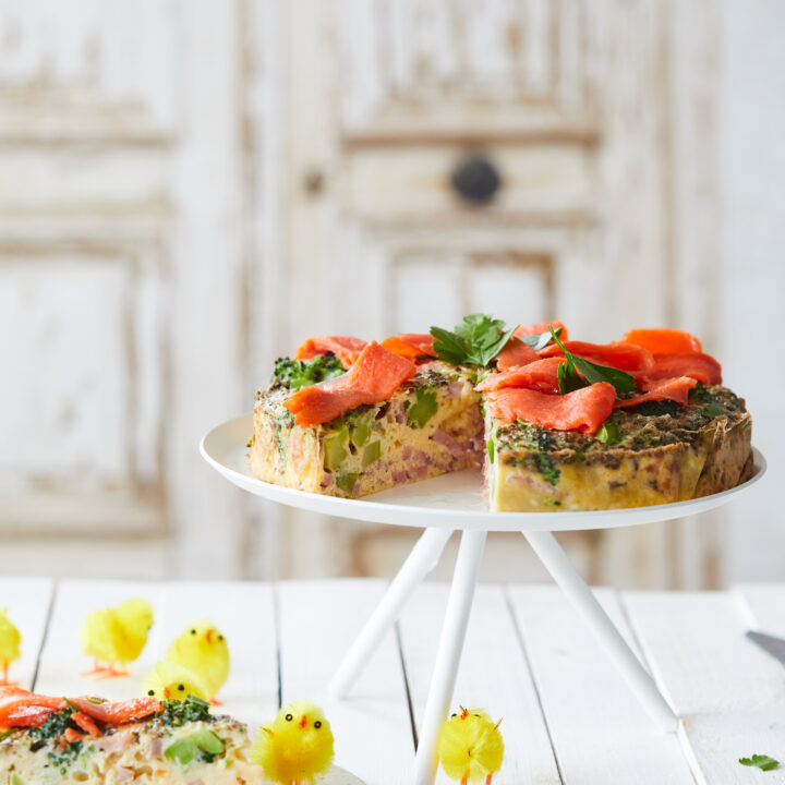 Glutenvrije zalmquiche