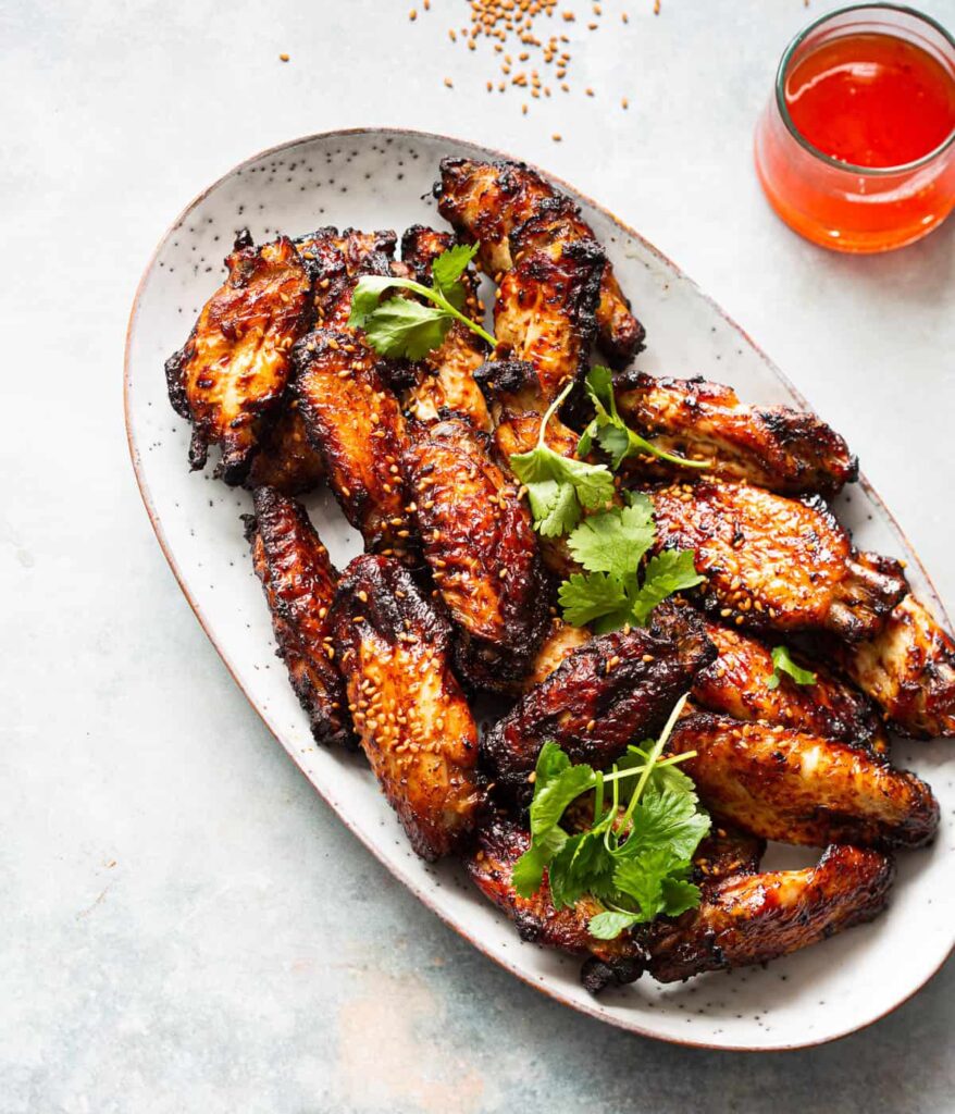 Sticky chicken uit de airfryer