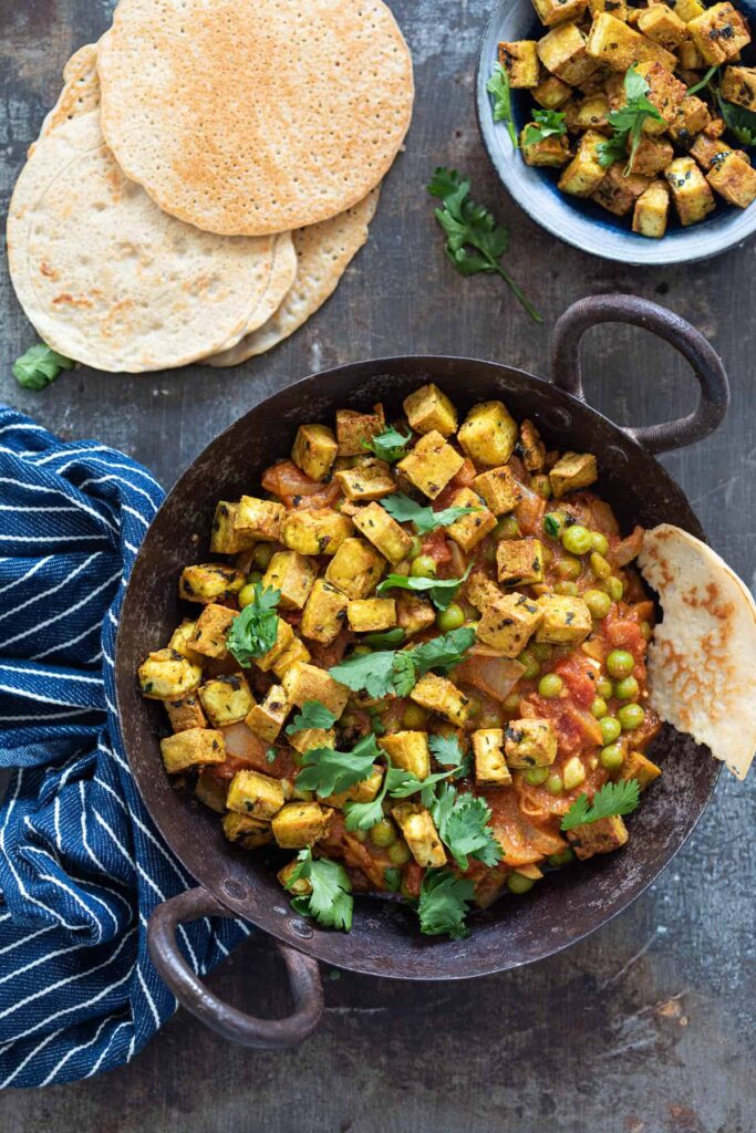 Curry met tofu