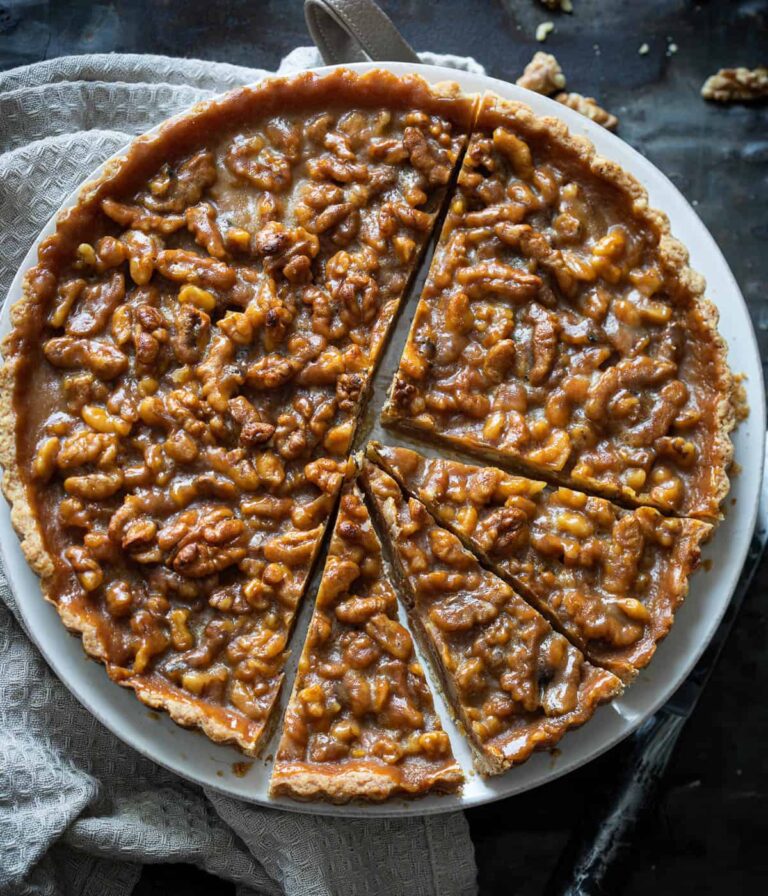 Walnoot karameltaart