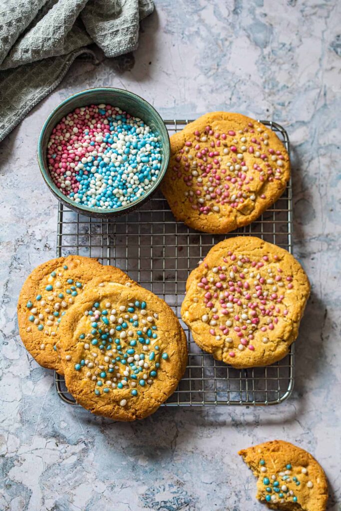 Geboorte chocolate chip koekjes