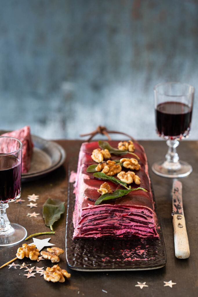 terrine van biet en geitenkaas
