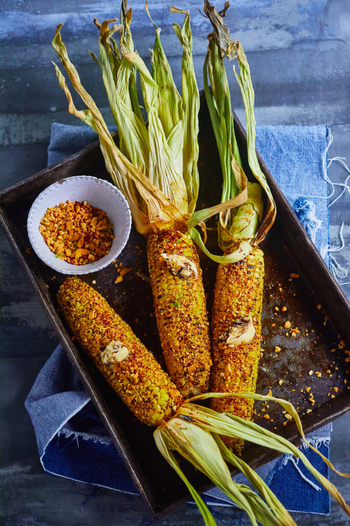 spicy pinda maiskolven