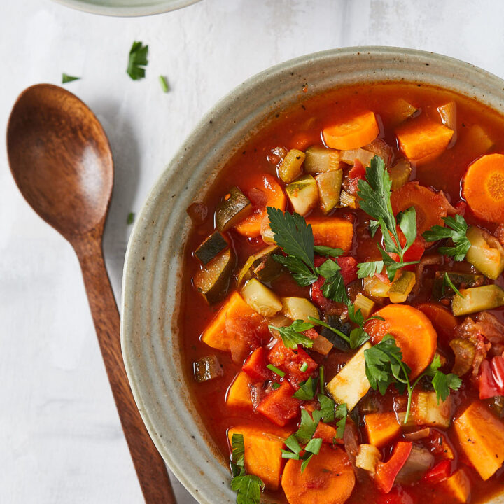 Vegetarische stoofschotel