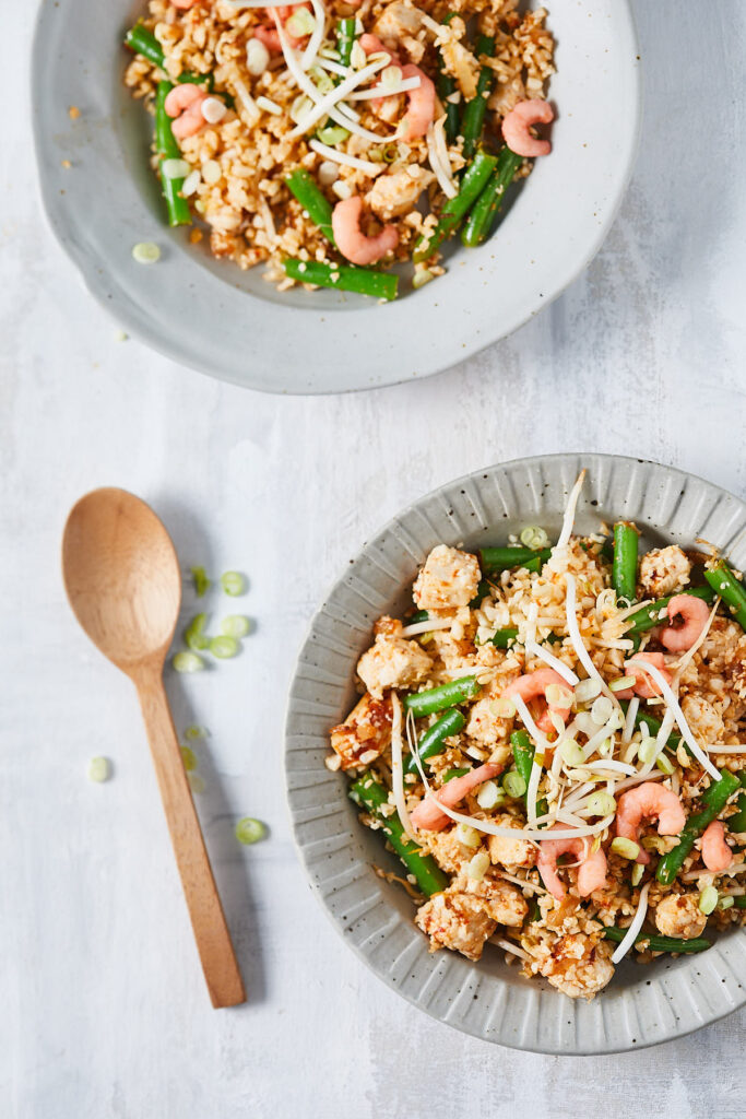nasi goreng van bloemkoolrijst