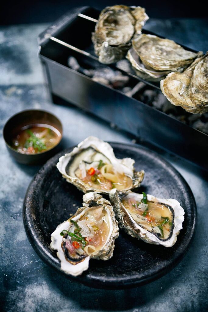 4. Romantisch kerstdiner voor twee barbecue oesters