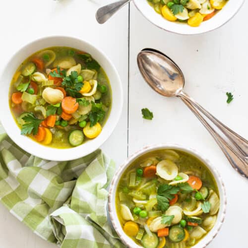 Heerlijke lente minestrone