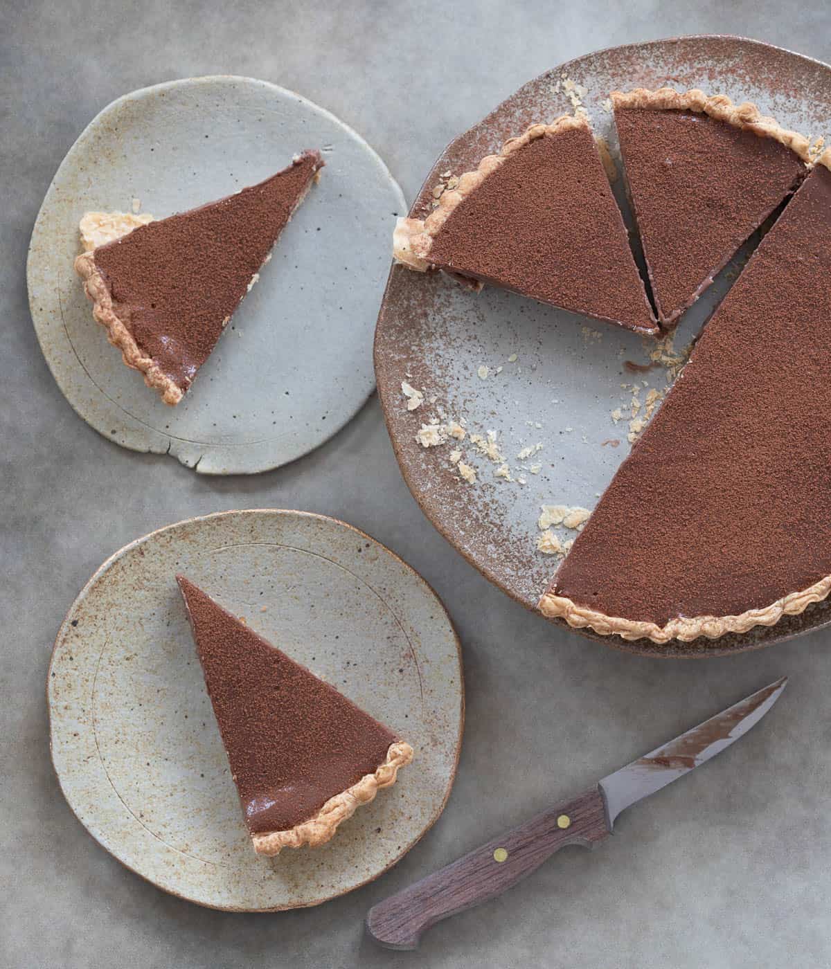 Chocolate milk pie