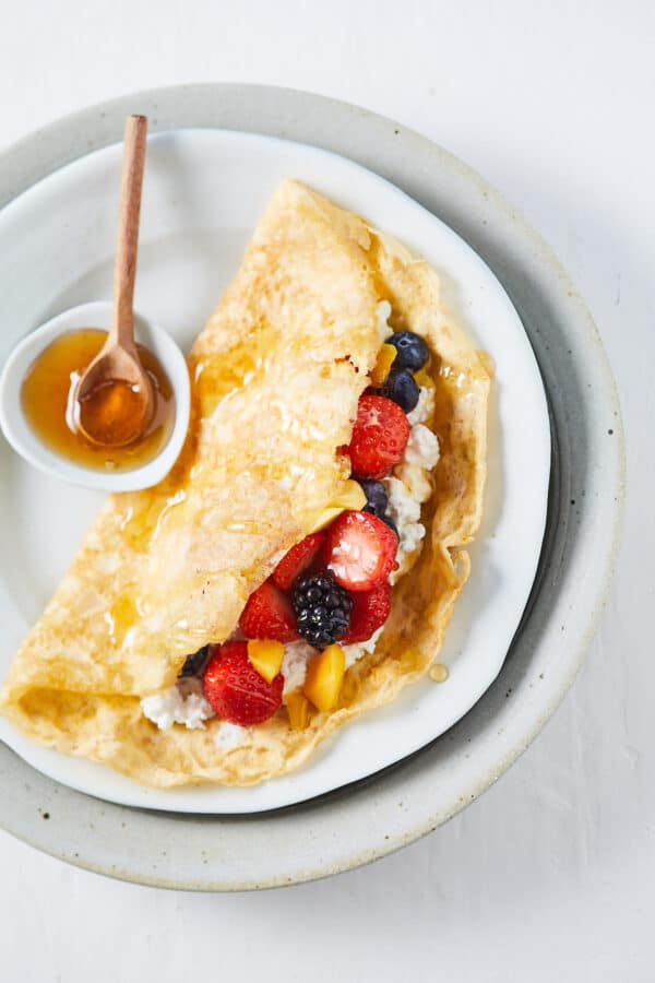 Omelet met fruit