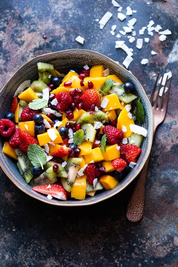 Verse fruitsalade lunchbox