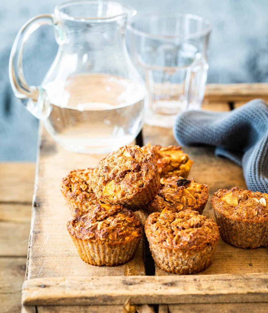 Havermout muffins met appel