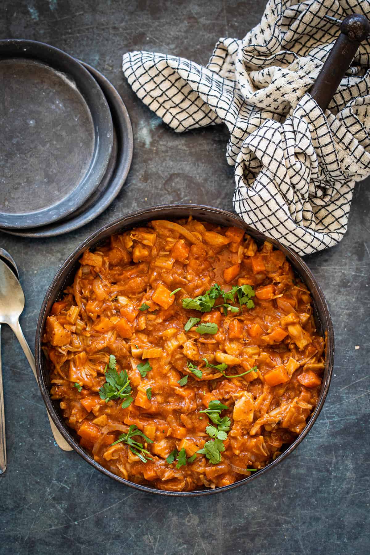 Vegan stoofschotel met jackfruit