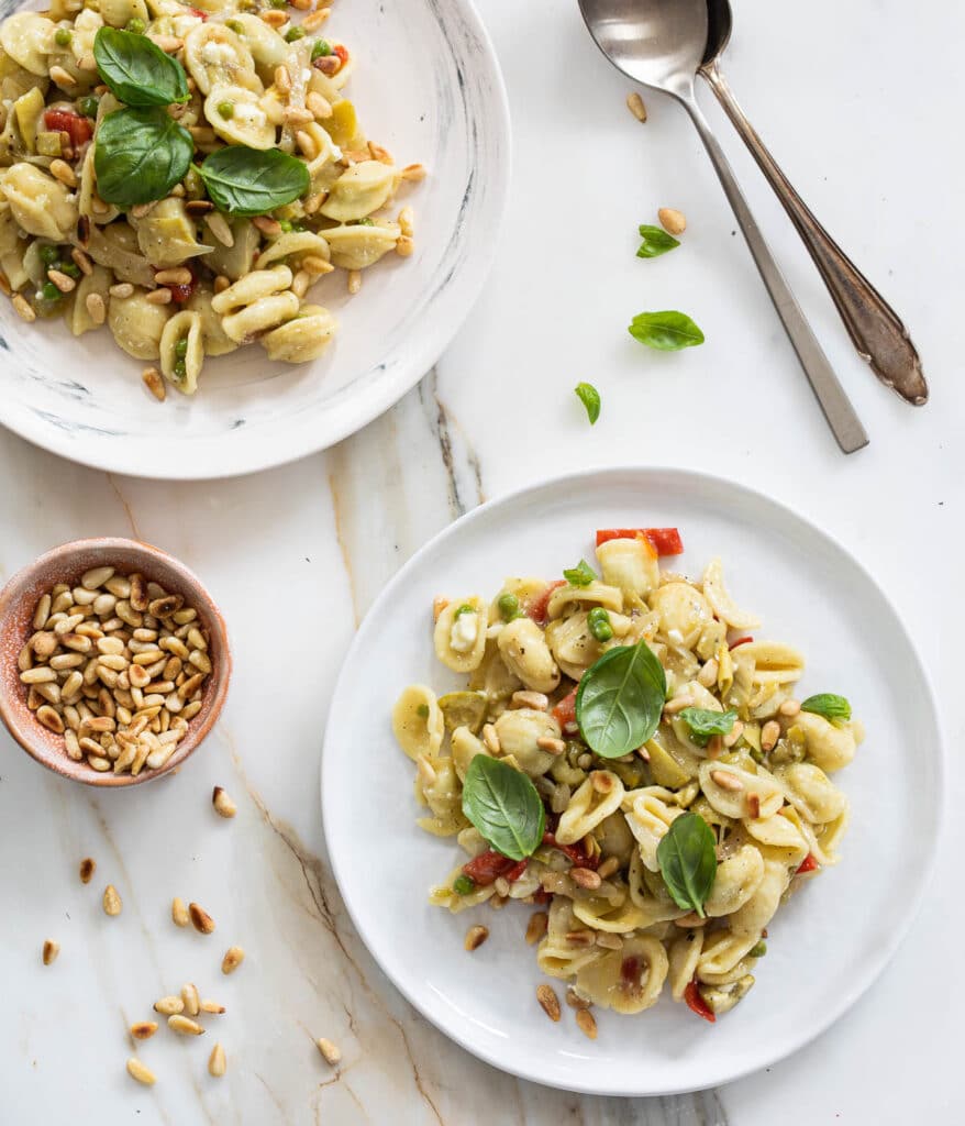 Orechiette met feta en olijf