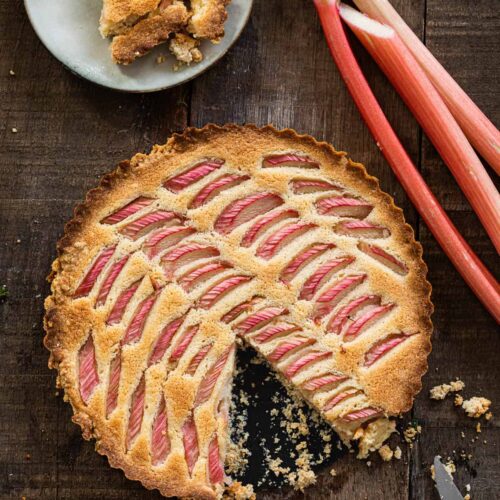 Glutenvrij rabarbertaartje