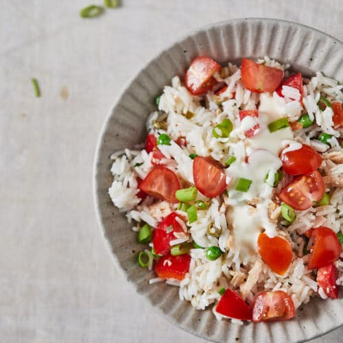 Rijstsalade met tonijn