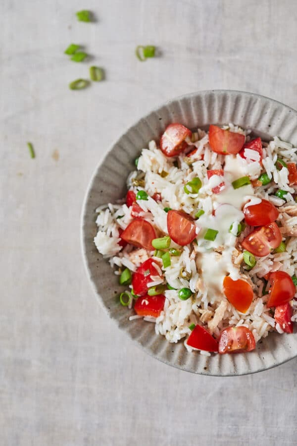 Rijstsalade met tonijn