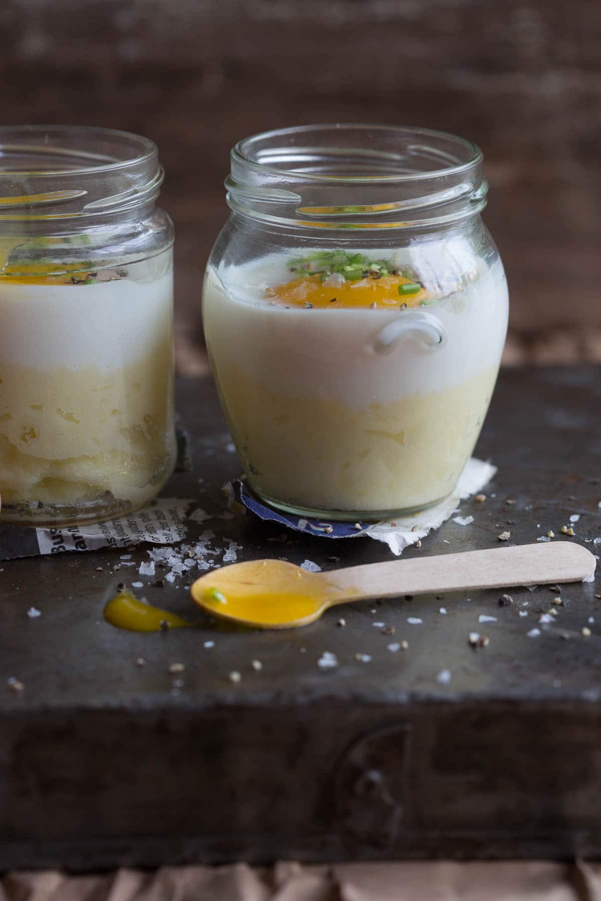 The-slut aardappelpuree met gepocheerd ei