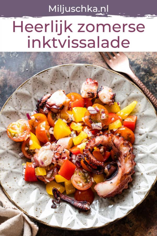 salade met inktvis Miljuschka recepten