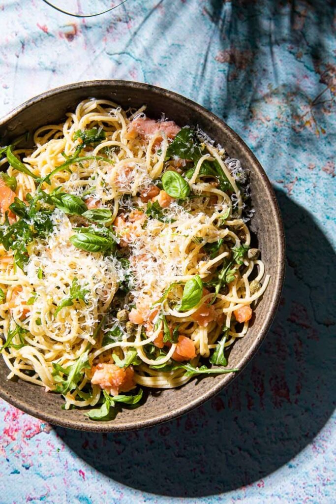 pasta met gerookte zalm 2