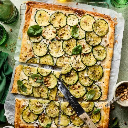 Courgette plaattaart Miljuschka