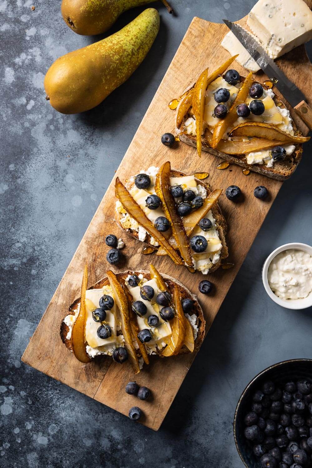 Sandwich-cottage-cheese-gorgonzola-peer Sandwich cottage cheese gorgonzola peer