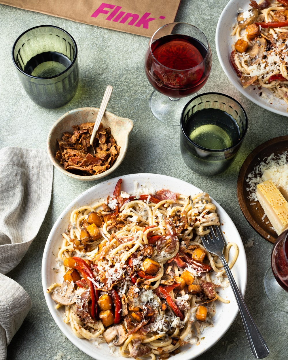 Spaghetti met gebakken pompoen MILJ 22 02 FLINK 269 bewerkt 2 min