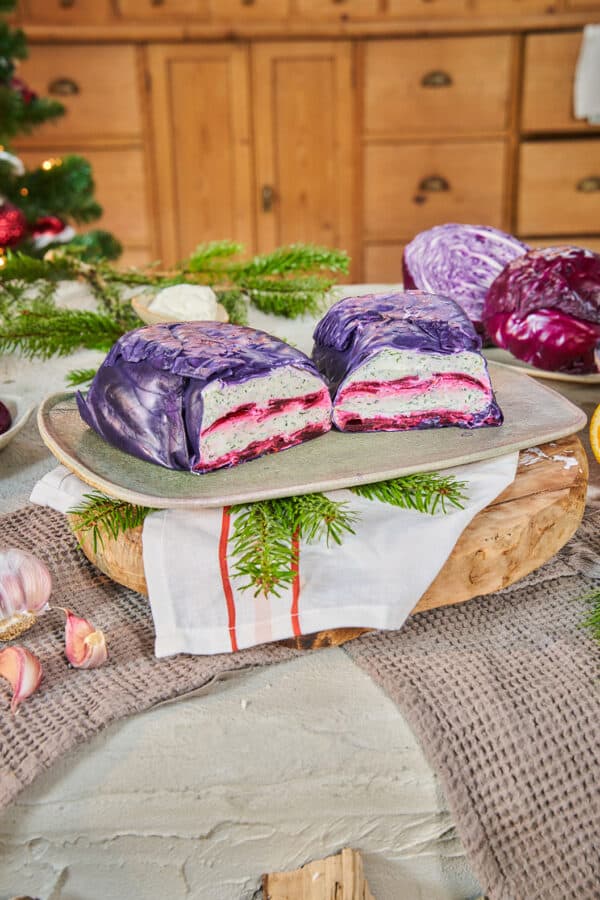 Rode kool terrine met biet en geitenkaas 2 Rode kool terrine met biet en geitenkaas