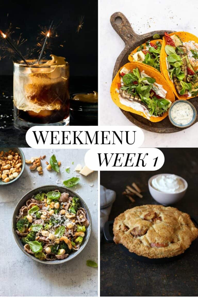 Weekmenu week 1 2023
