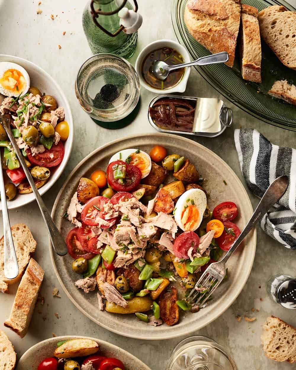Salade niçoise met citroen krieltjes