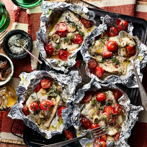 Vispakketje van de BBQ recept Miljuschka