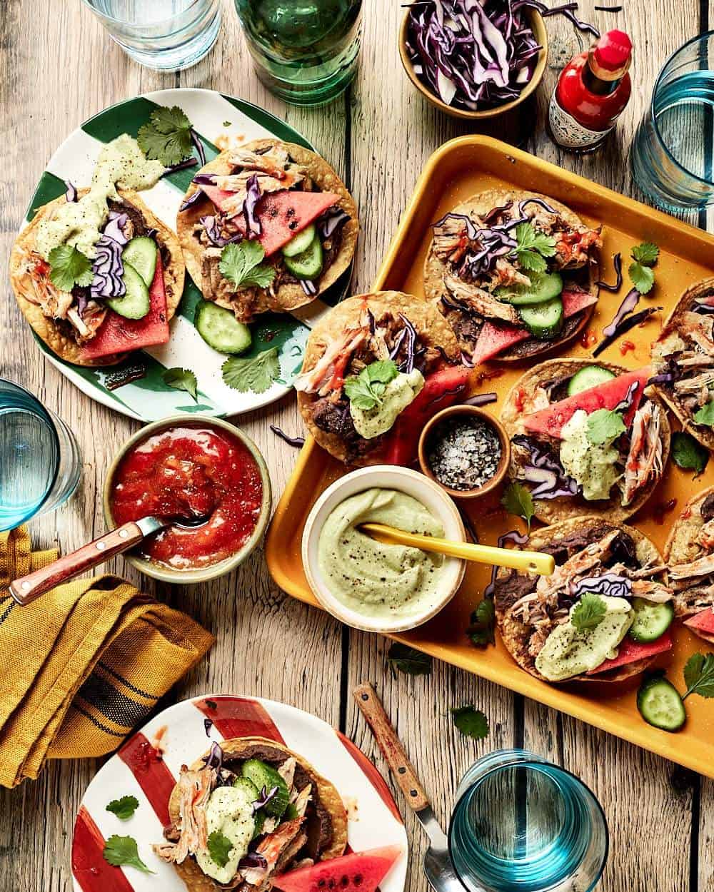 Pulled pork tostada