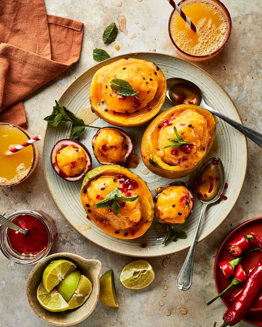 Mango-sorbetijs-miljuschka Mango sorbetijs miljuschka