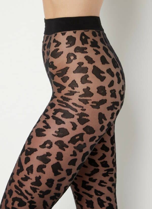 marcmarcs panty met panterprint in 20 denier black black 2
