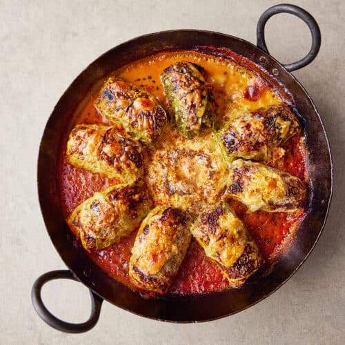 Van Jamie Oliver Gevulde koolbladeren Miljuschka