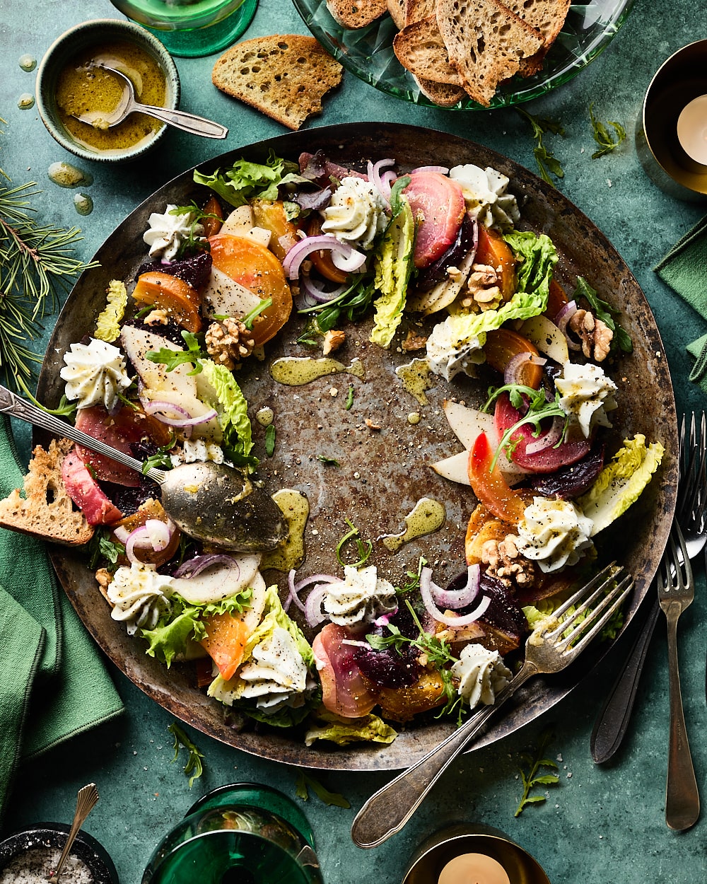 Kerstkrans salade miljuschka