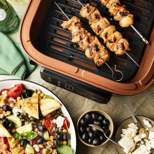 Griekse salade met gegrilde kip 1 miljuschka
