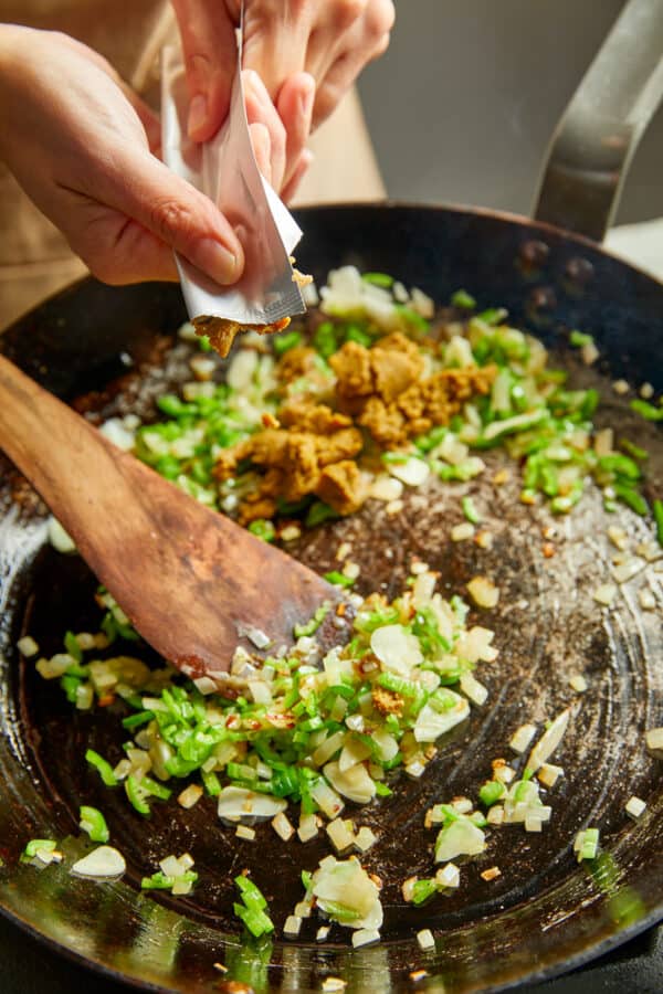 Milj gemak H Groene Curry Garnalen