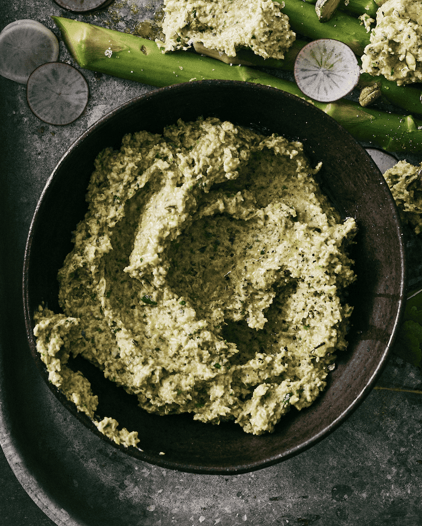 pesto pistache met bosuitjes