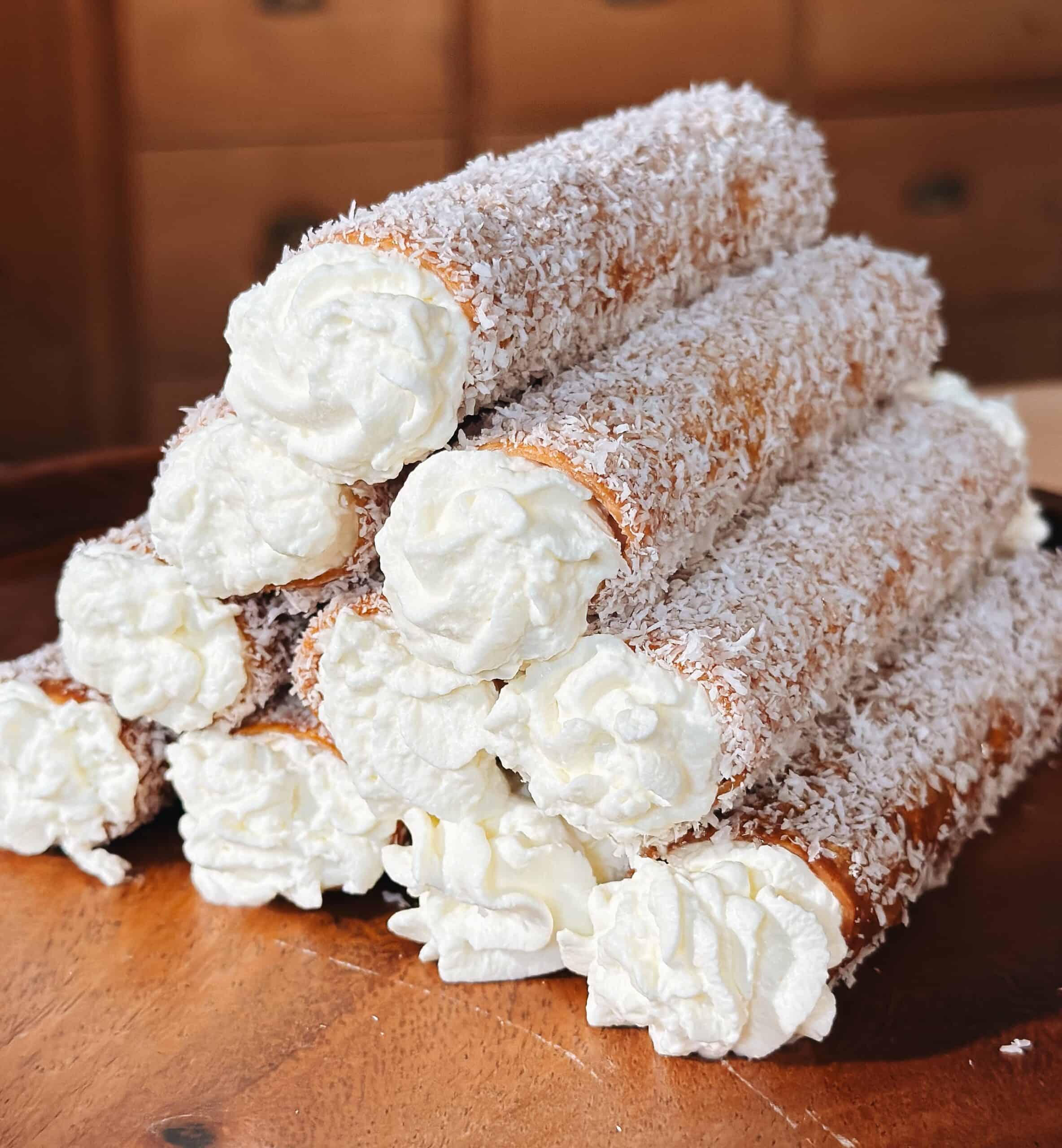 Pasta als dessert gevulde cannelloni