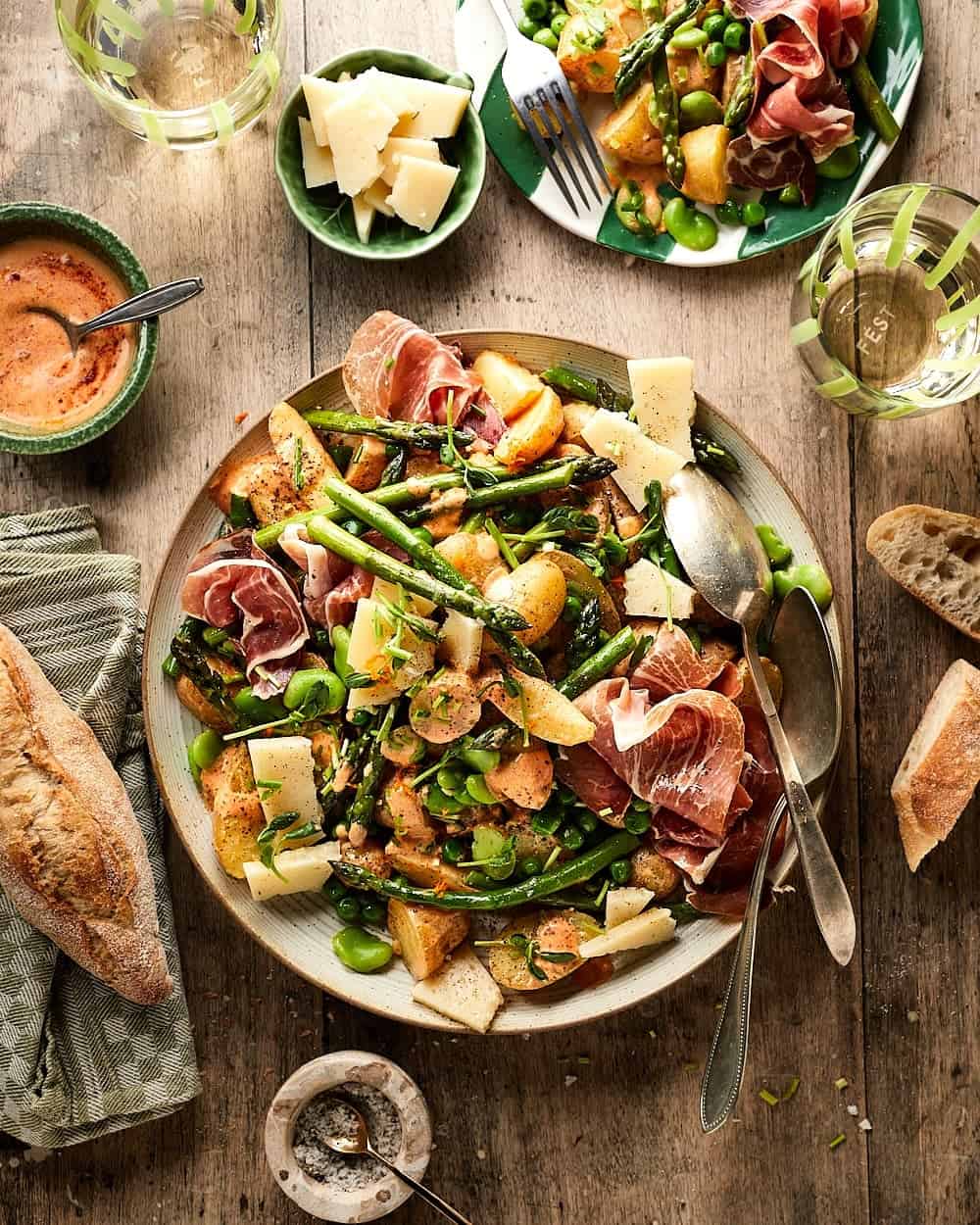 Lente-aardappelsalade-miljuschka Lente aardappelsalade miljuschka