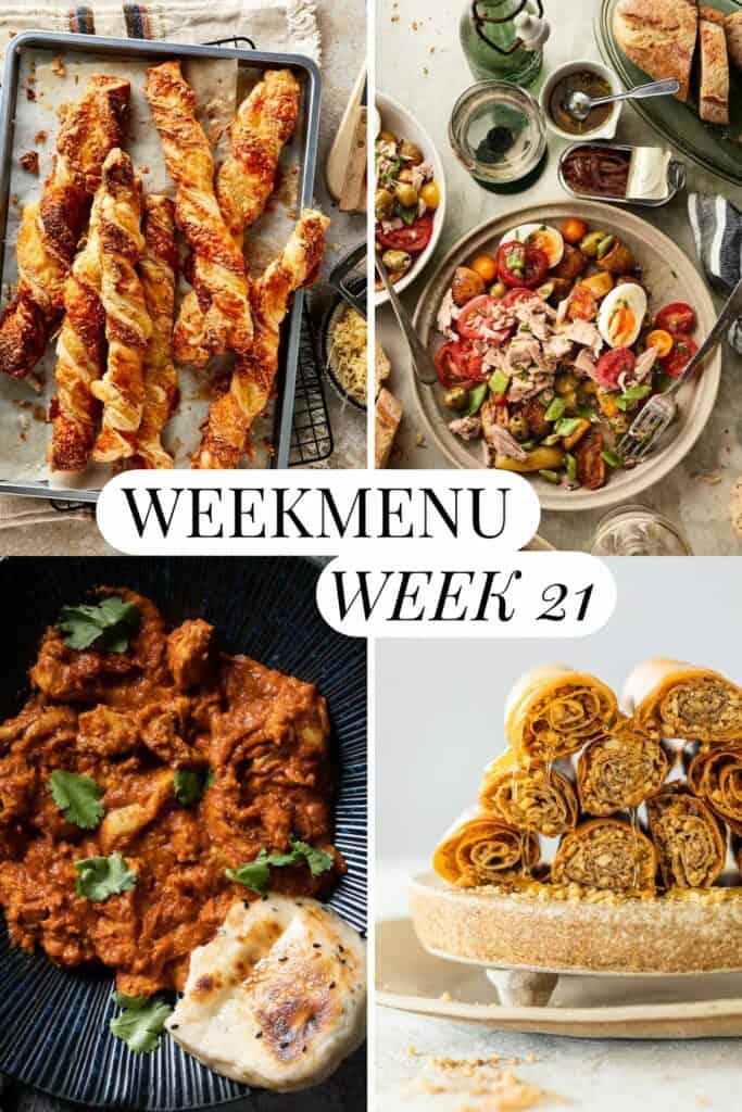Wat eten we vandaag? Mijn weekmenu is het antwoord
