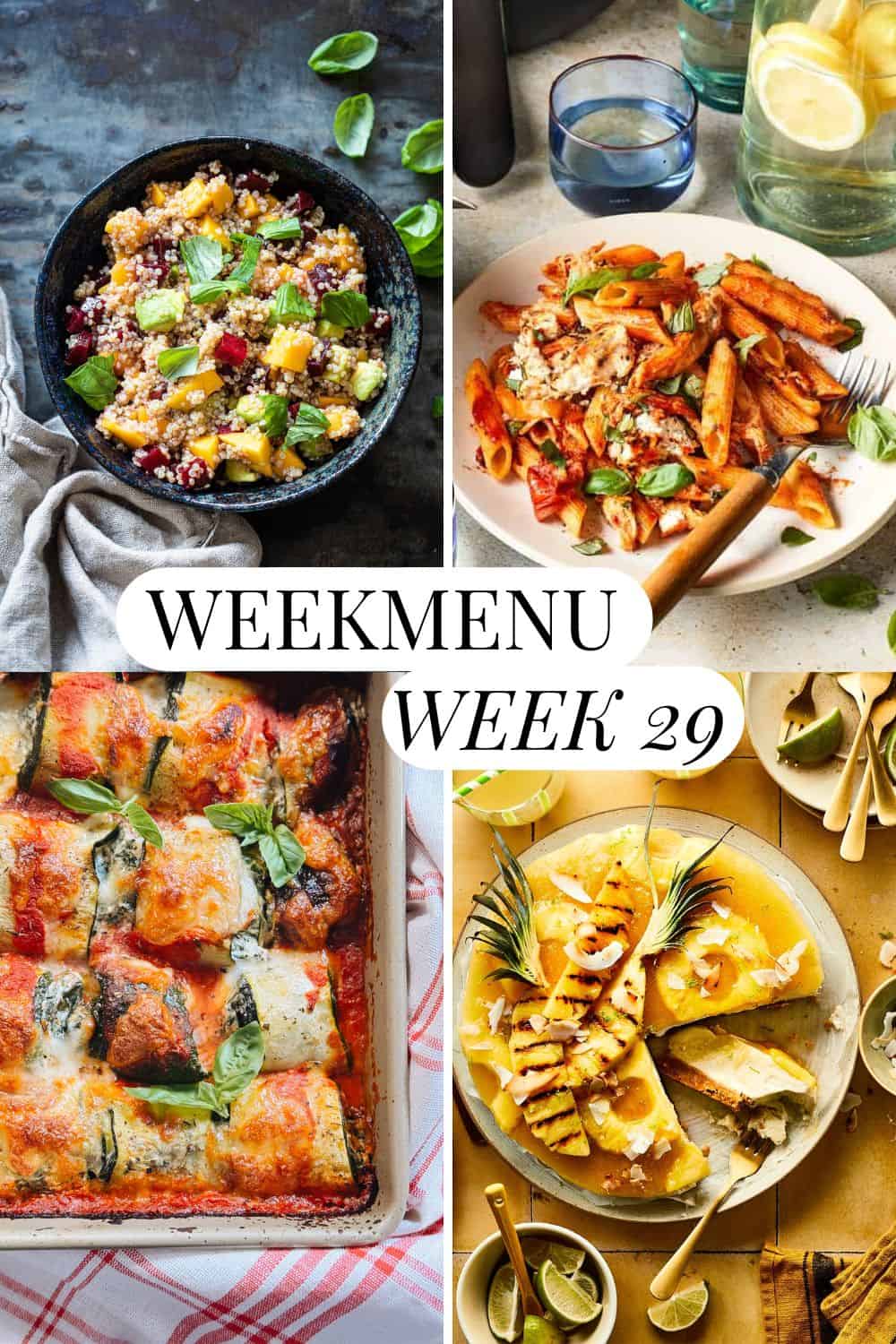 Weekmenu week 29 | Miljuschka